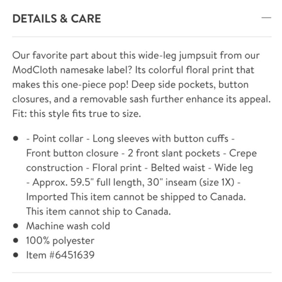 NWT ModCloth Black Everything and More Floral Jumpsuit - Picture 8 of 8